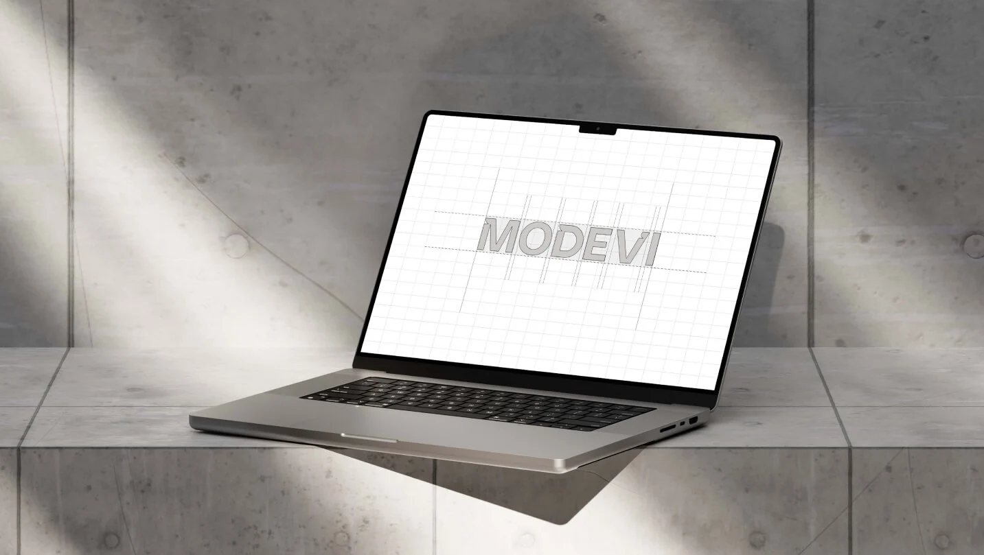 MODEVI Services for the United States - Laptop Logo Designing